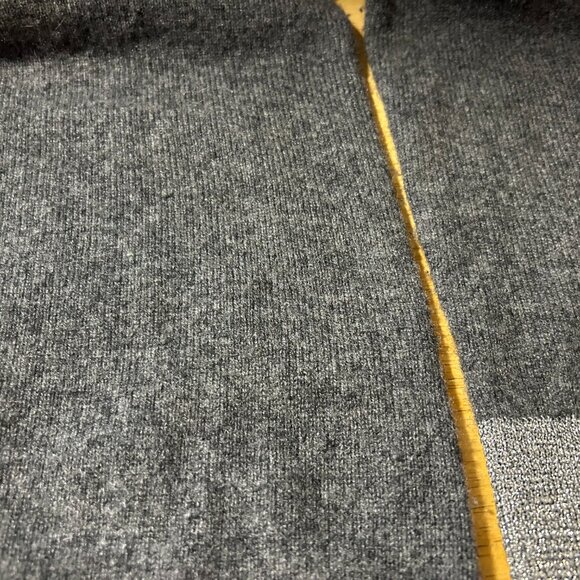 Womens RtA Charcoal Gray Metallic Silver Pure Cashmere Crew Sweater S - Picture 14 of 14